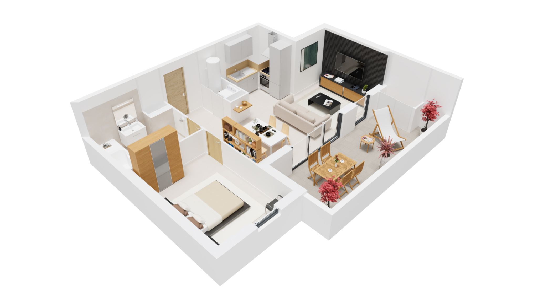 Visite virtuelle appartement T2