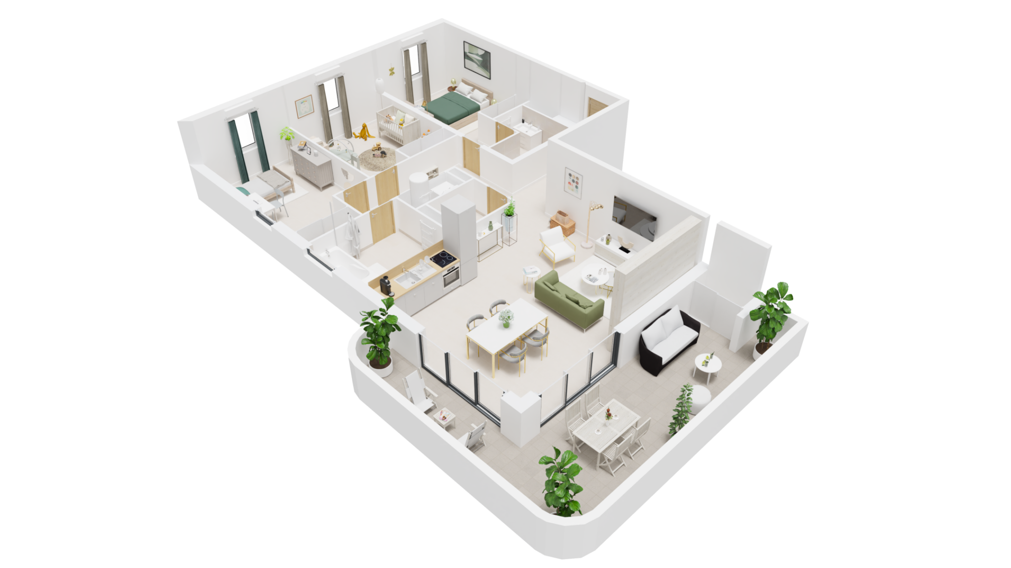 Visite virtuelle appartement T4